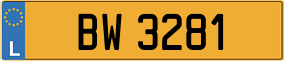 Trailer License Plate